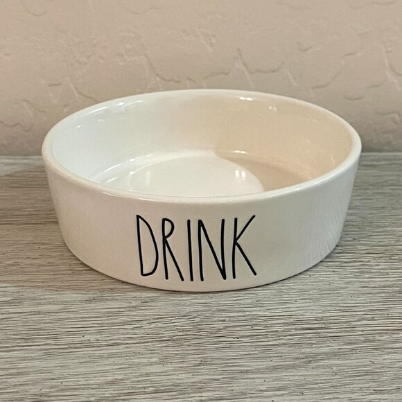 New Rae Dunn Drink Water Food Dish Pets Cats Dogs Artisan Collection - Picture 1 of 5